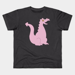 Die Cut Dragon (pink) Kids T-Shirt